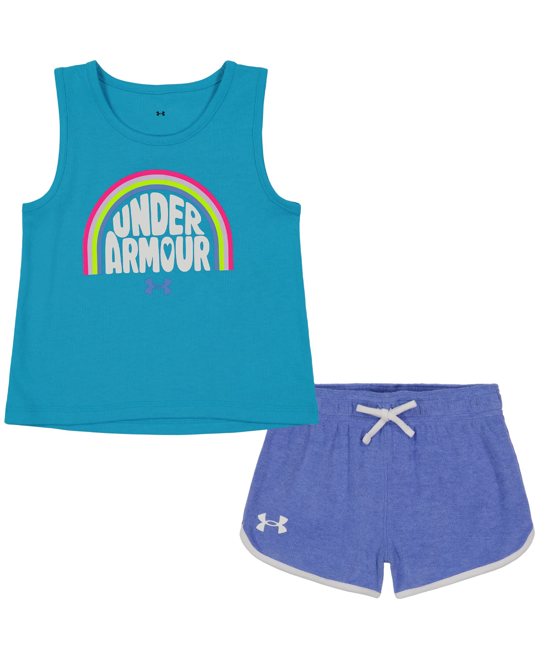 Under Armour Girl's 2-piece Short Sleeve Tee and Shorts Set
