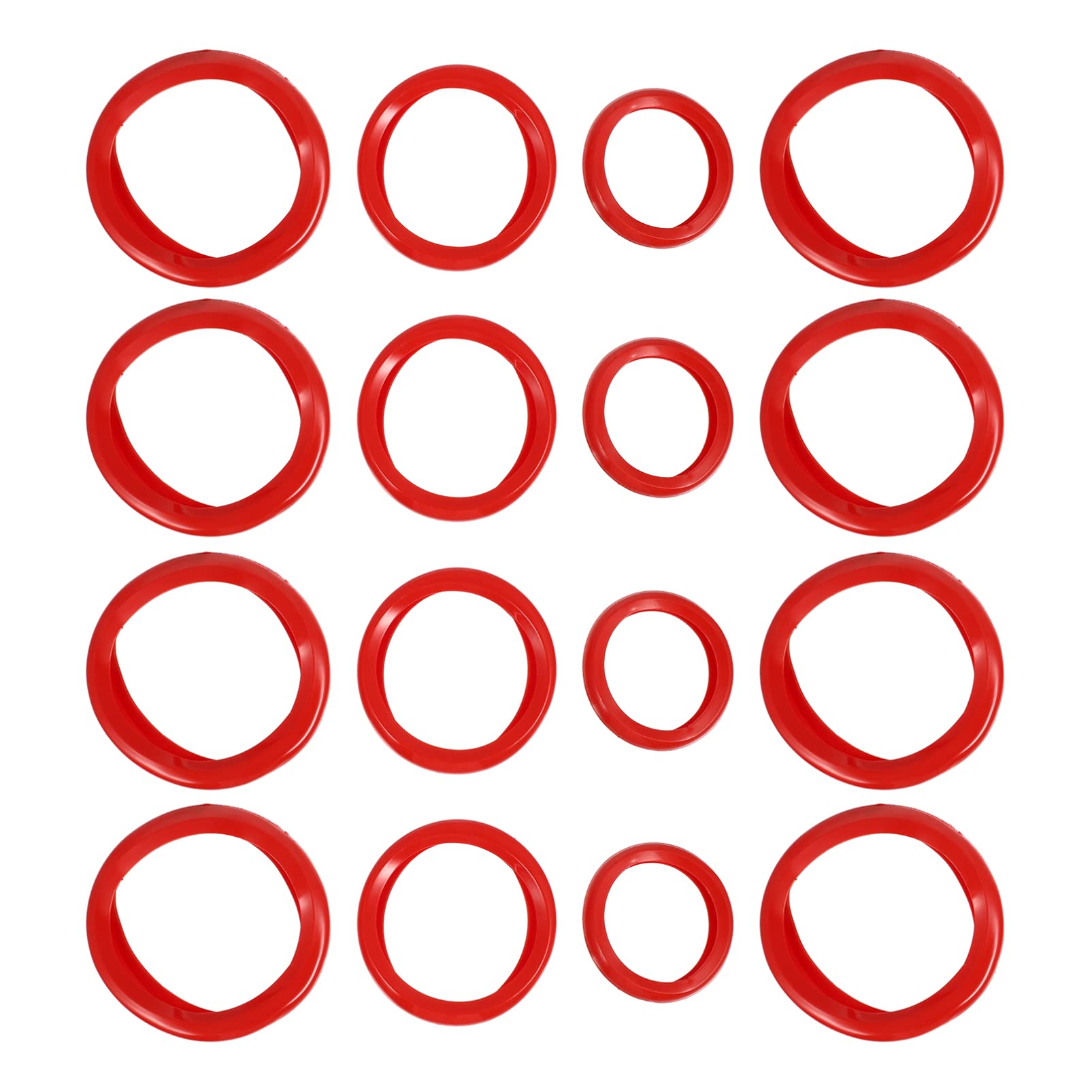 INOOMP Detachable Dumbbell Covers Non-Slip Barbell Protectors 16pcs Washable Dumbbell Sleeves for Fitness Enthusiasts