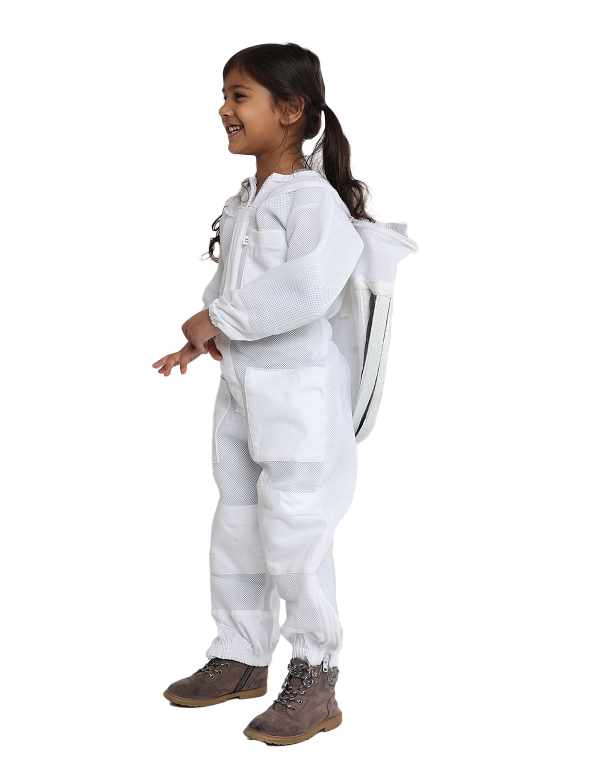 Photo 1 of FOREST BEEKEEPING SUPPLY Kids Ventilated Beekeeping Suit Ultralight with Fencing Veil Hood (Medium)