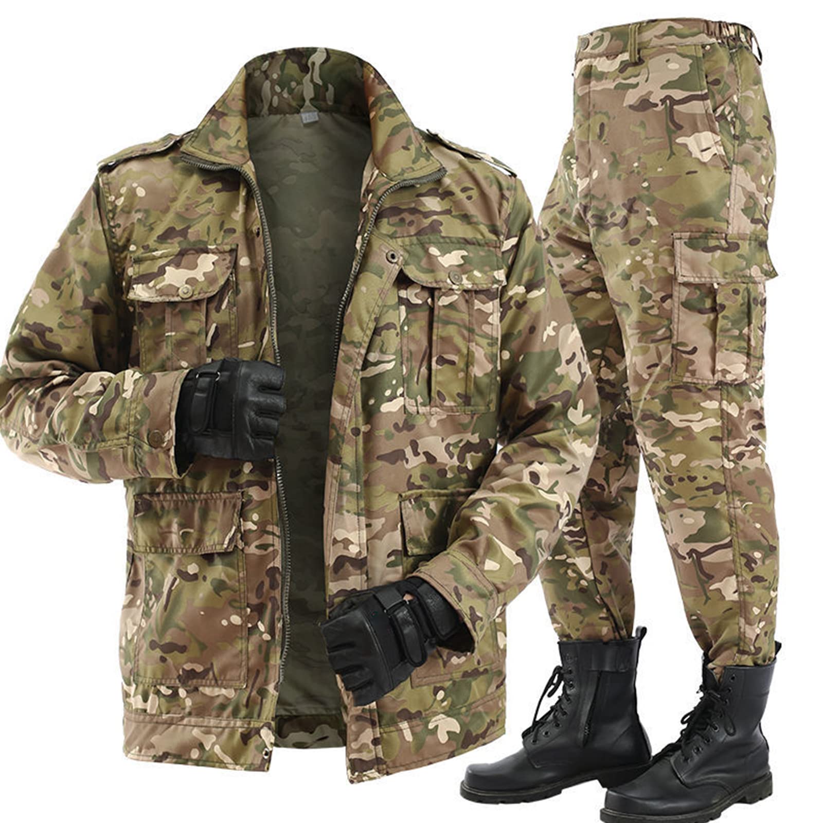 Tuta mimetica mimetica leggera unisex, tuta mimetica mimetica, uniforme da caccia, abbigliamento maschile primaverile e autunnale