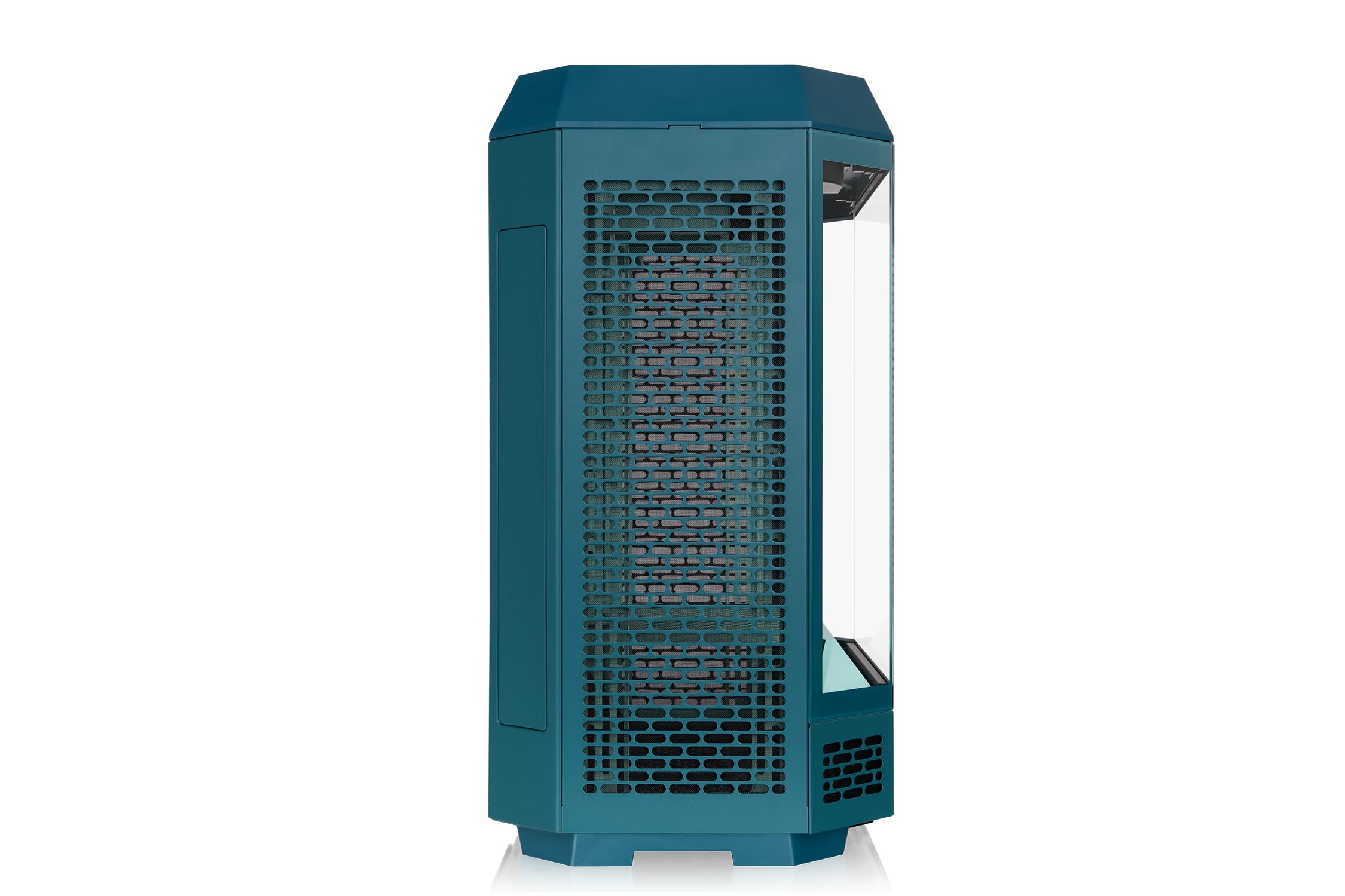 Thermaltake The Tower 600 | Ośmiokątna obudowa typu mid tower ATX | 2 fabrycznie zainstalowane wentylatory 140 mm | Wentylacja pionowa | Niebiesko-zielony Teal