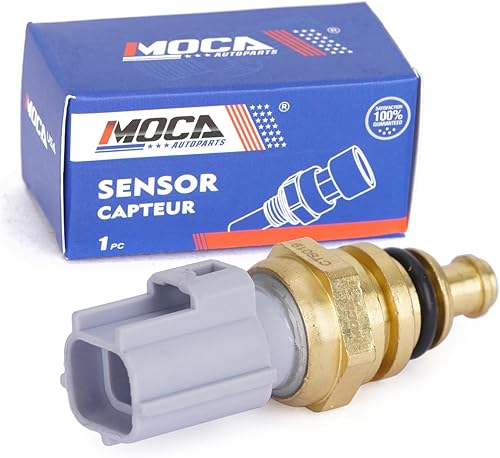 MOCA Sensor de temperatura de refrigerante compatible con 02-10 para Mercury Mountaineer 4.0L, 13-20 para Ford Fusion 2.0L, 17-19 para Jaguar XE