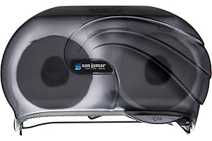 Dual Dispensing San Jamar Oceans Versatwin Bath Tissue Dispenser for Standard Bath Tissue