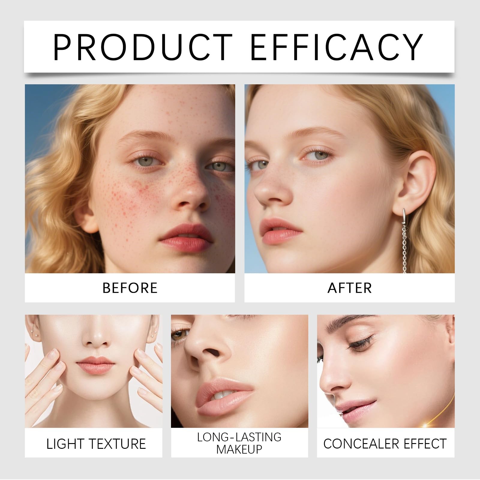 Farbwechsel podkład, Color Changing Foundation Stick z pędzelkiem, Full Coverage korektor podkładowy Primer dla bezbłędnego makijażu, długotrwały, nawilżający, naturalny wygląd (Naturalny)