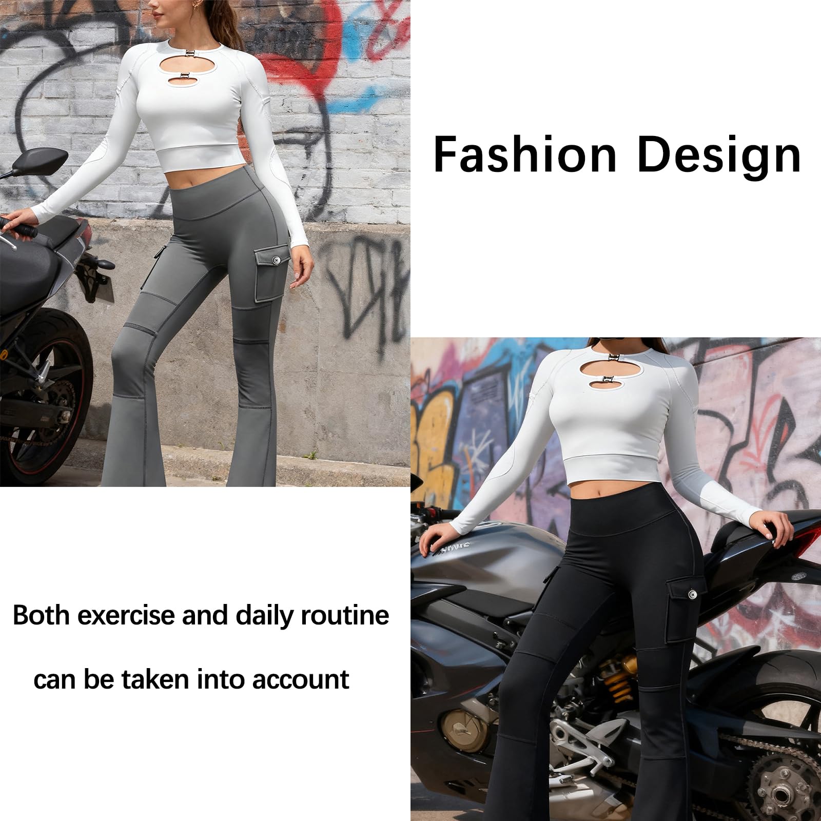 Kit Moto Traspirante Per Donna Giacca Armata Pantalone Svasato
