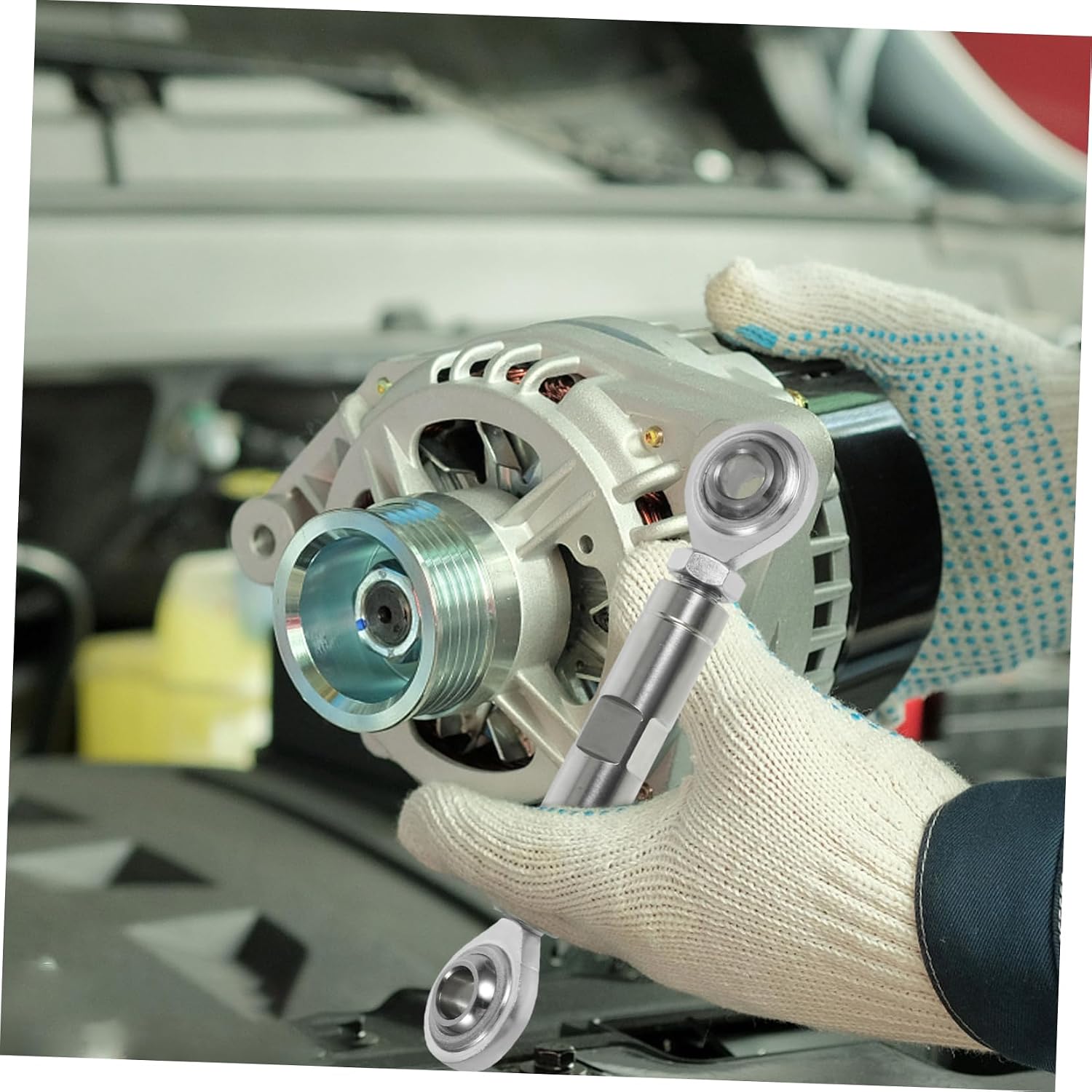 ULTECHNOVO Adjustable Alternator Bracket for Car High-strength Material Easy Installation