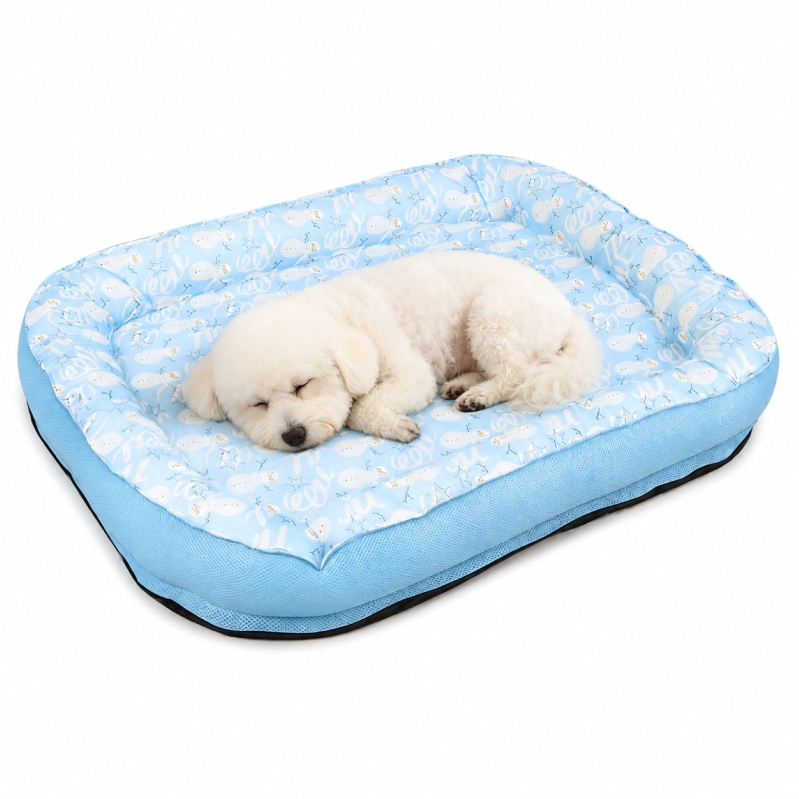 Tapis peluche damier pour chien chat coussin de sol toutes saisons