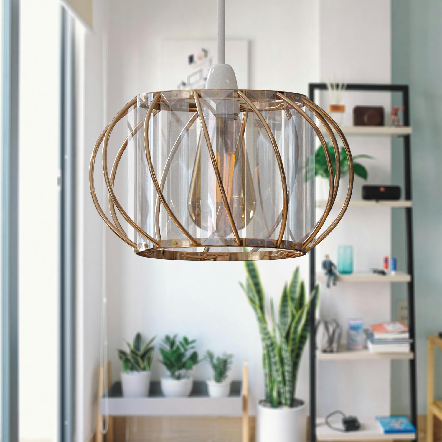 Vintage industrial ceiling light metal lampshade UK