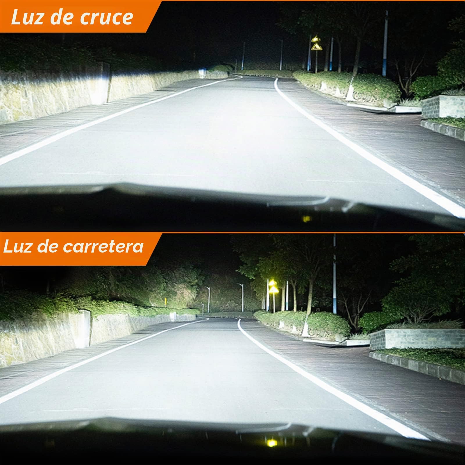 D-Lumina Bombilla led H7 para Faros Delanteros,60W 12000LM,6500K Blanco Frío Bombillas Antiniebla,kit de Conversión Todo en Uno, Reemplazo Halógeno,2 Años de Garantía (2 Unidades)