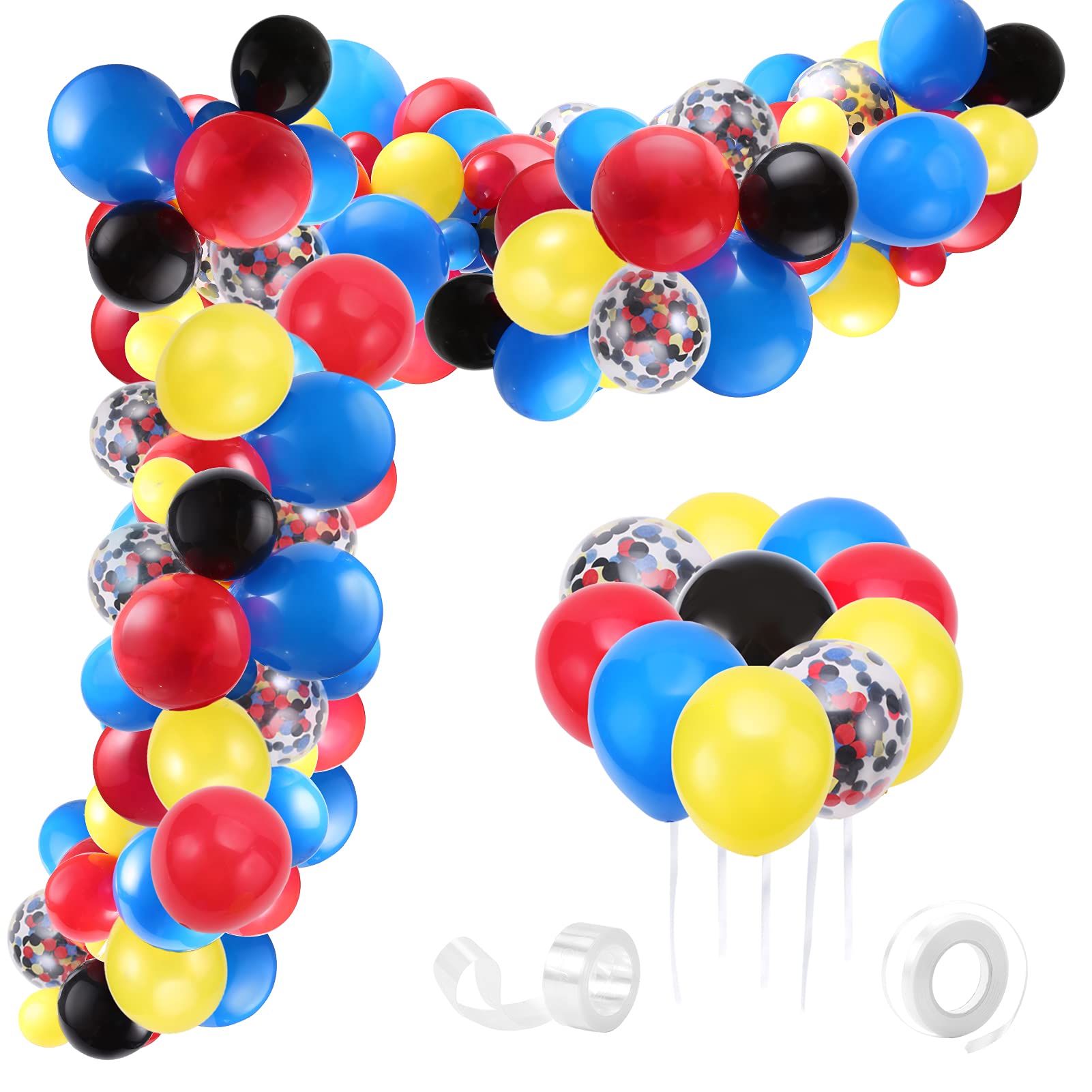 Buy Auihiay 120 Pack Carnival Circus Balloons Garland Set Include Red