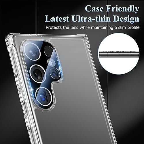 Miniatura 27 de Paquete de 4 protectores de lente de cámara para Galaxy S21 Ultra, protector de pantalla de vidrio templado 9H compatible con Samsung Galaxy S21