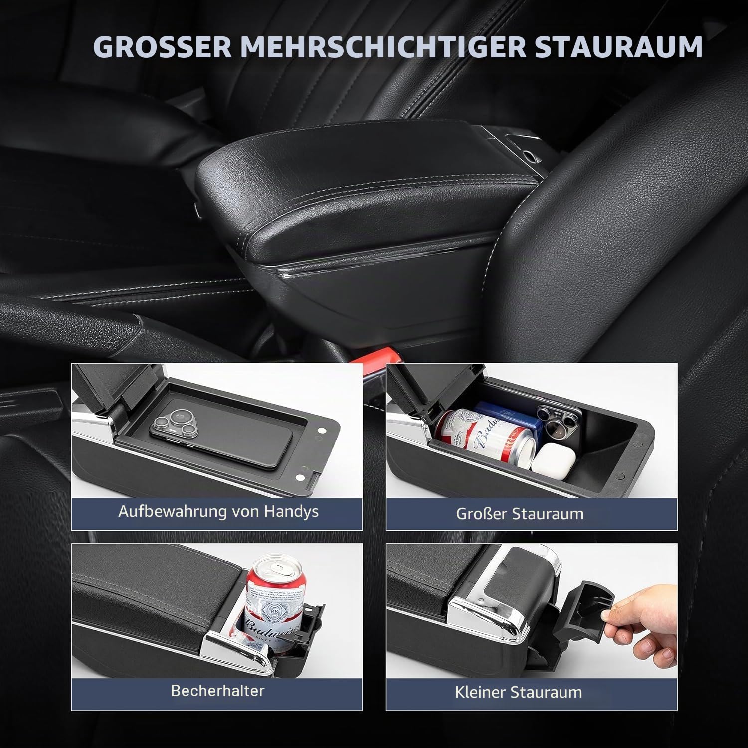 Auto Armlehnen für VW UP 2009-2017 Mittelarmlehne