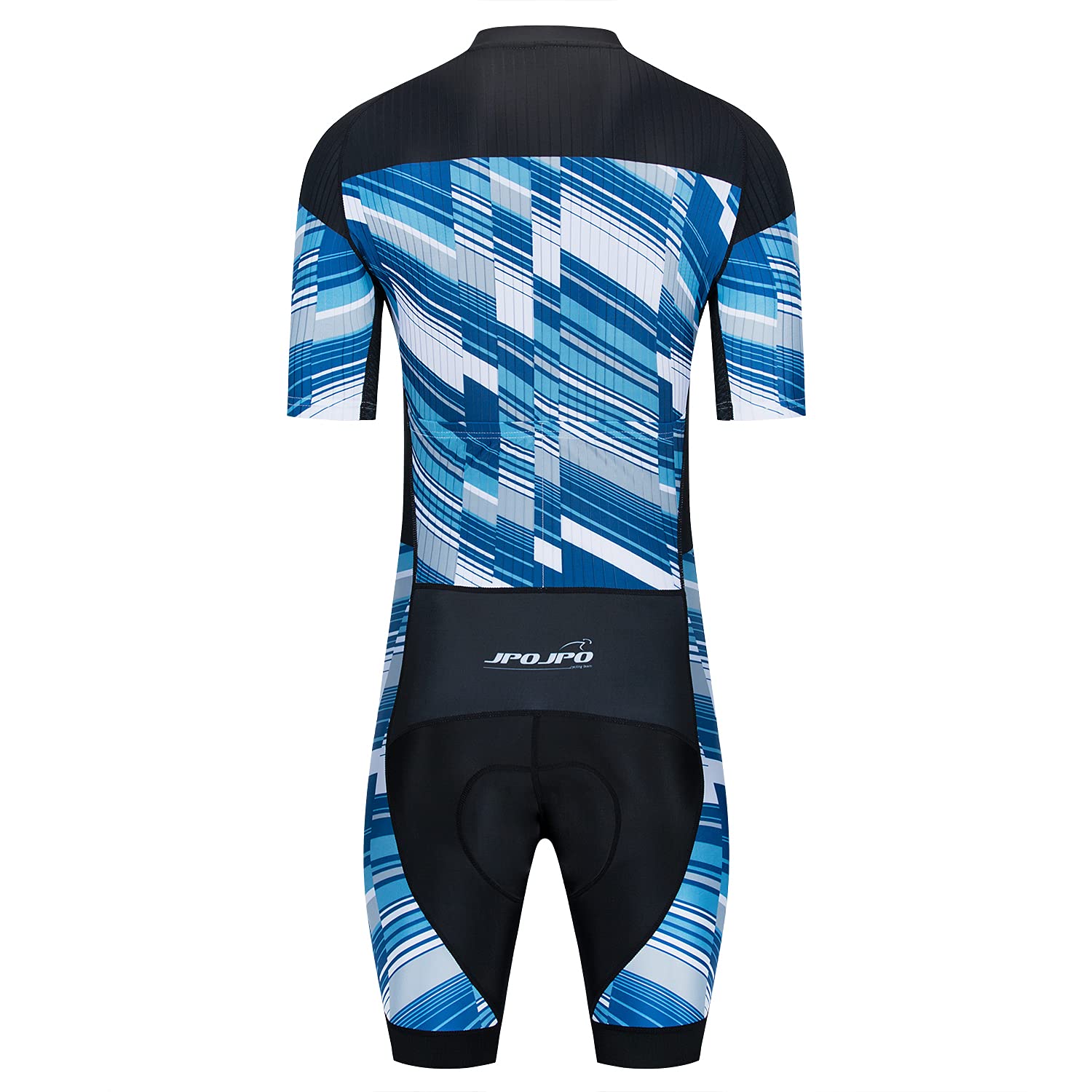 JPOJPO Herren Triathlon Anzug Radtrikot Set MTB Kurzarm Shorts mit Gel Pad Sportanzug