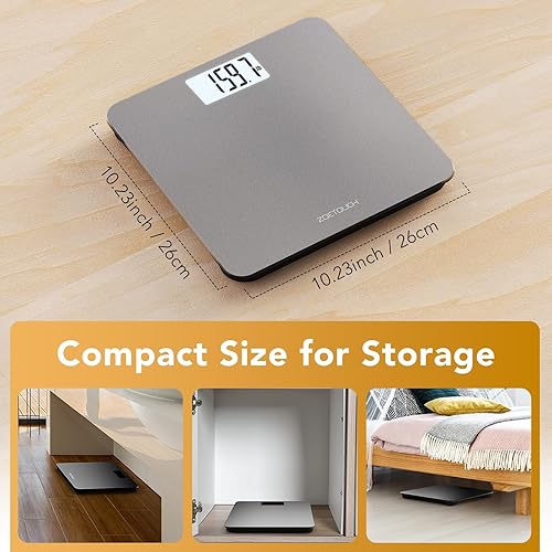 Miniatura 6 de Báscula de baño para pesadora digital de peso corporal con pantalla LCD retroiluminada, báscula de baño más precisa para personas, alta precisión,