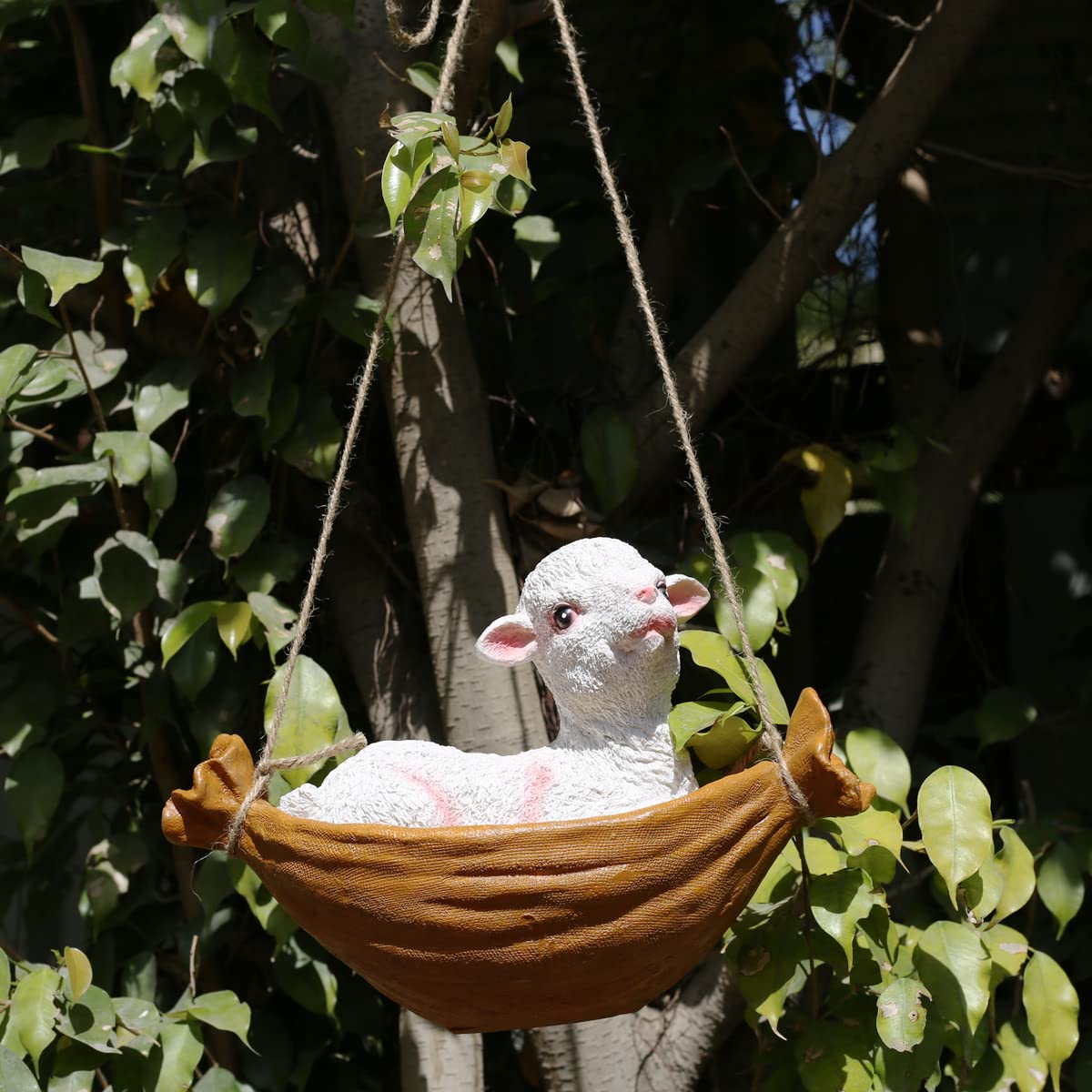 Wonderland Hanging Garden Swing Lamb Brown (Garden Decor, Home Decor)-image-5