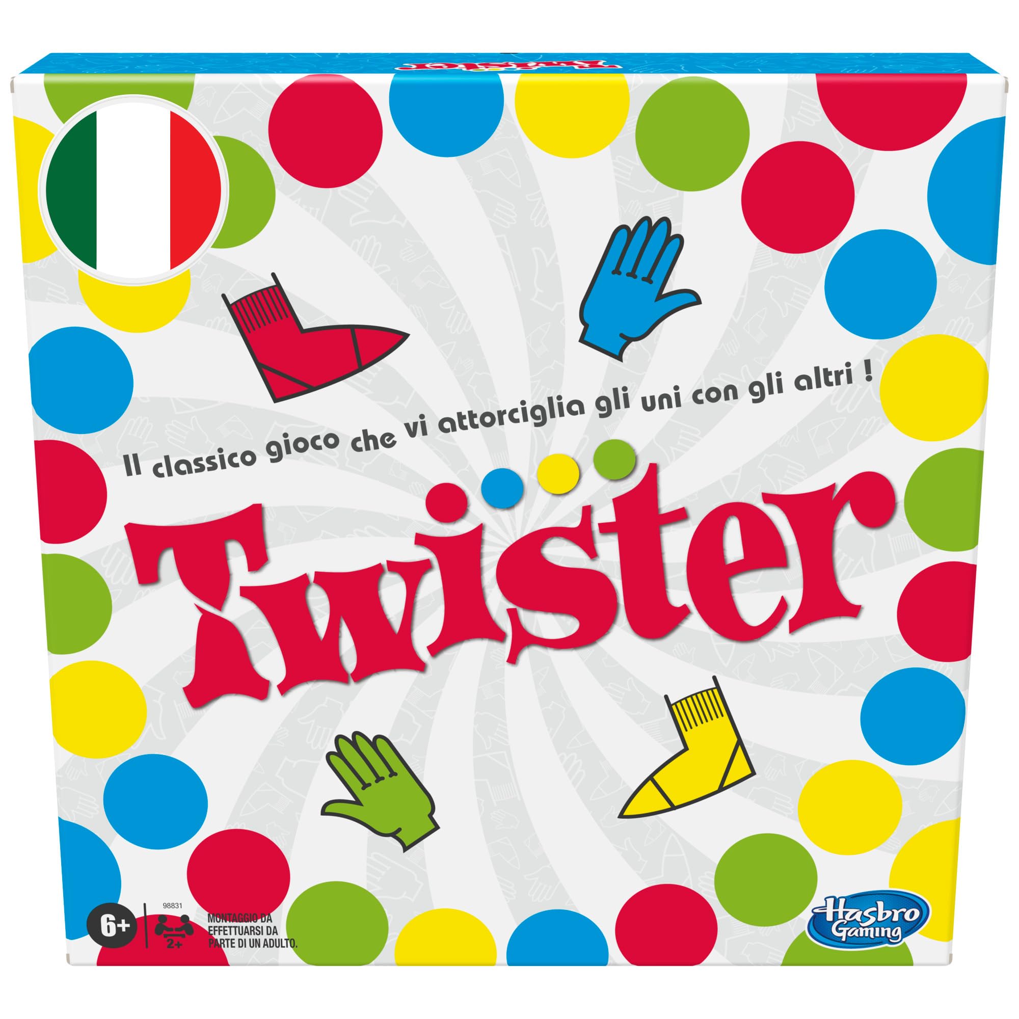 315-98831456 Twister, Single, Multi-Coloured, 3