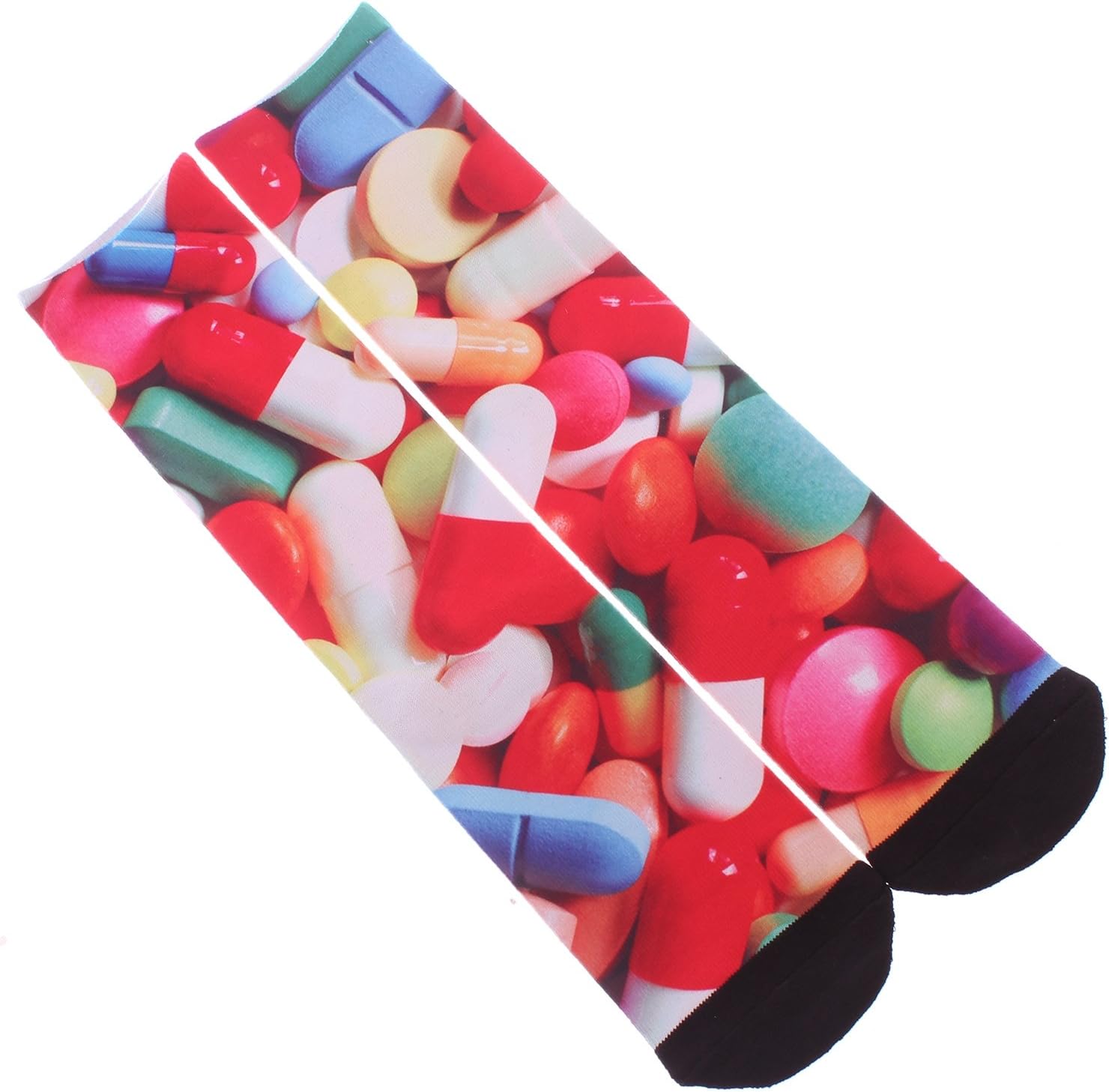 Double Cross Party Pills Sublimated Crew Socks
