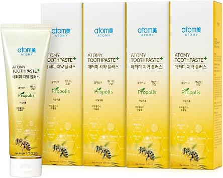 [Atomy] Toothpaste 200g 7.05 oz x 5 Packs with Propolis Green Tea Extract