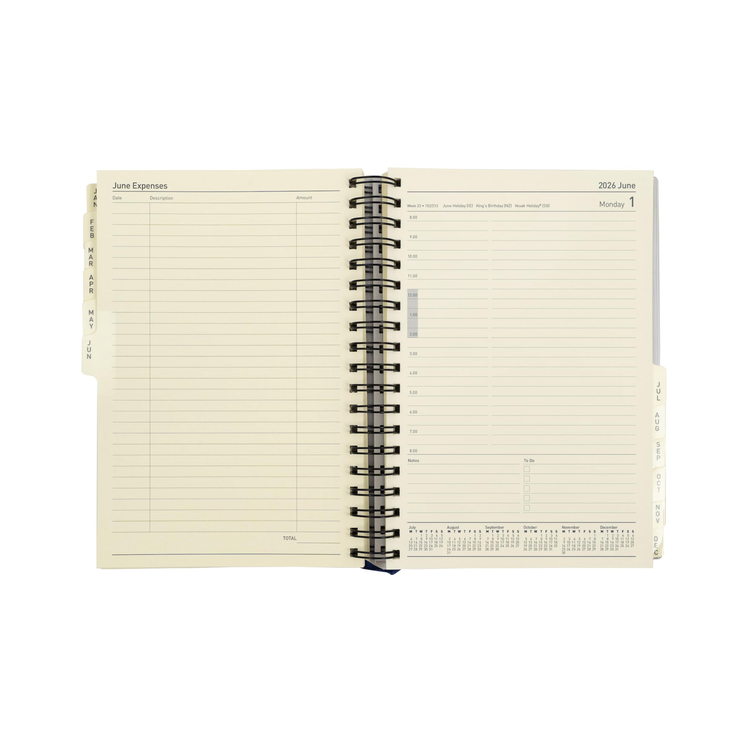 Collins - Elite - Executive 2026 12 Month Calendar Year Planner, Day-to-Page with Appointments Diary Refill (1100R-26)