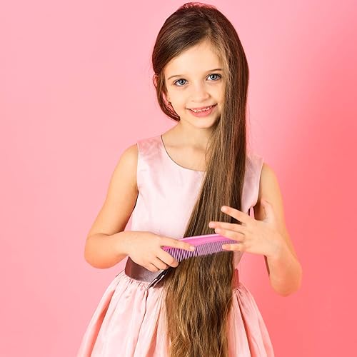 Miniatura 6 de Leinuosen Juego de 48 peines coloridos para el cabello, peines de bolsillo de plástico a granel para mujeres y hombres