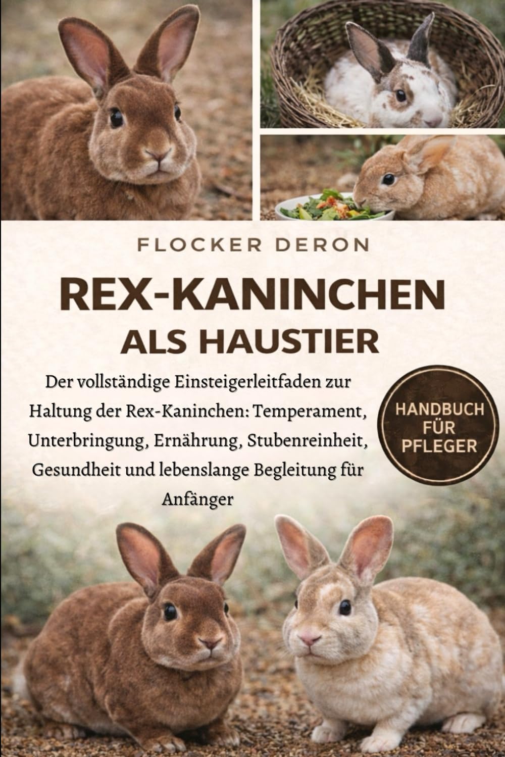 REX-KANINCHEN ALS HAUSTIER: Der vollständige Einsteigerleitfaden zur Haltung der Rex-Kaninchen: Temperament, Unterbringung, Ernährung, Stubenreinheit, ... und lebenslange Begleitung für Anfänger