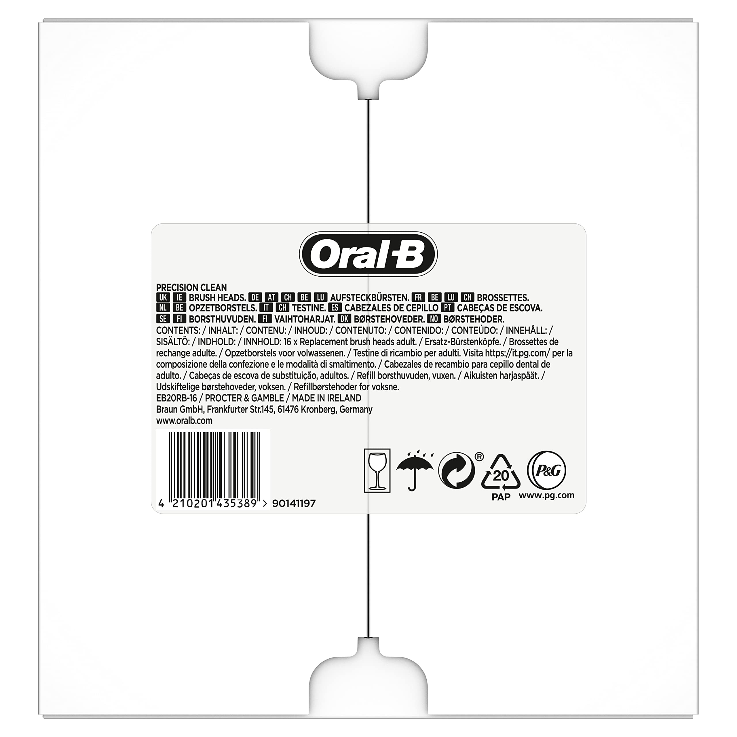 Oral-B Aufsteckbürsten Precision Clean 16er FFU CleanMaximizer