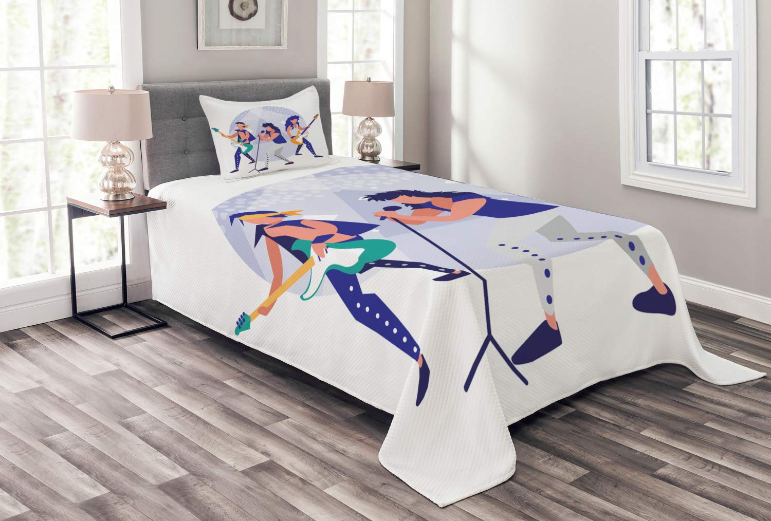 Tappeto Da Parete E Copriletto ABAKUHAUS Rock Band - 230x140 Cm - Multicolore, Morbido