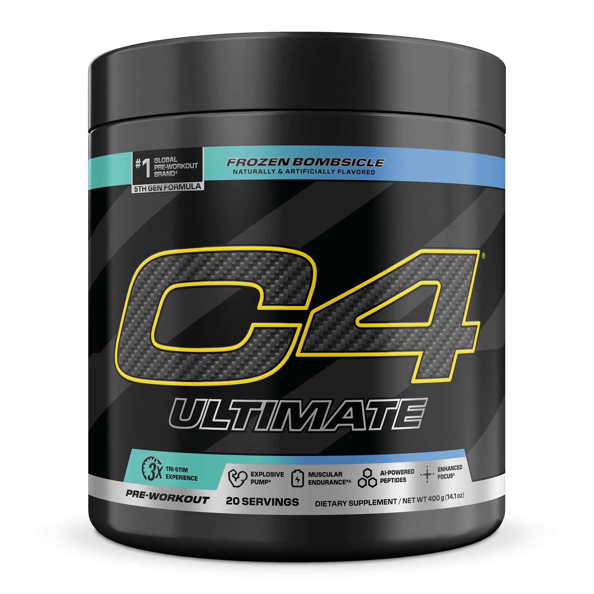 C4 Ultimate Pre-Workout, Zero Sugar, Strawberry Watermelon, 20 Servings — Amazon image 8