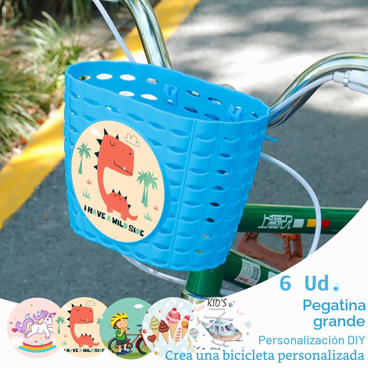 Cesta de Bicicleta para Niños,Cesta para Bicicleta Infantil,Cesta Delantera Bicicleta Niños,Cesta Delantera de Bici para Niños,Cesta Lantera Bicicleta Niñopara la Escuela,al Aire Libre