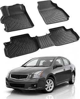Floor Mats for Nissan Sentra 2007-2012 | All-Weather Protection Durable TPE Floor Liner Accessories for Nissan Sentra 2007 2008 2009 2010 2011 2012