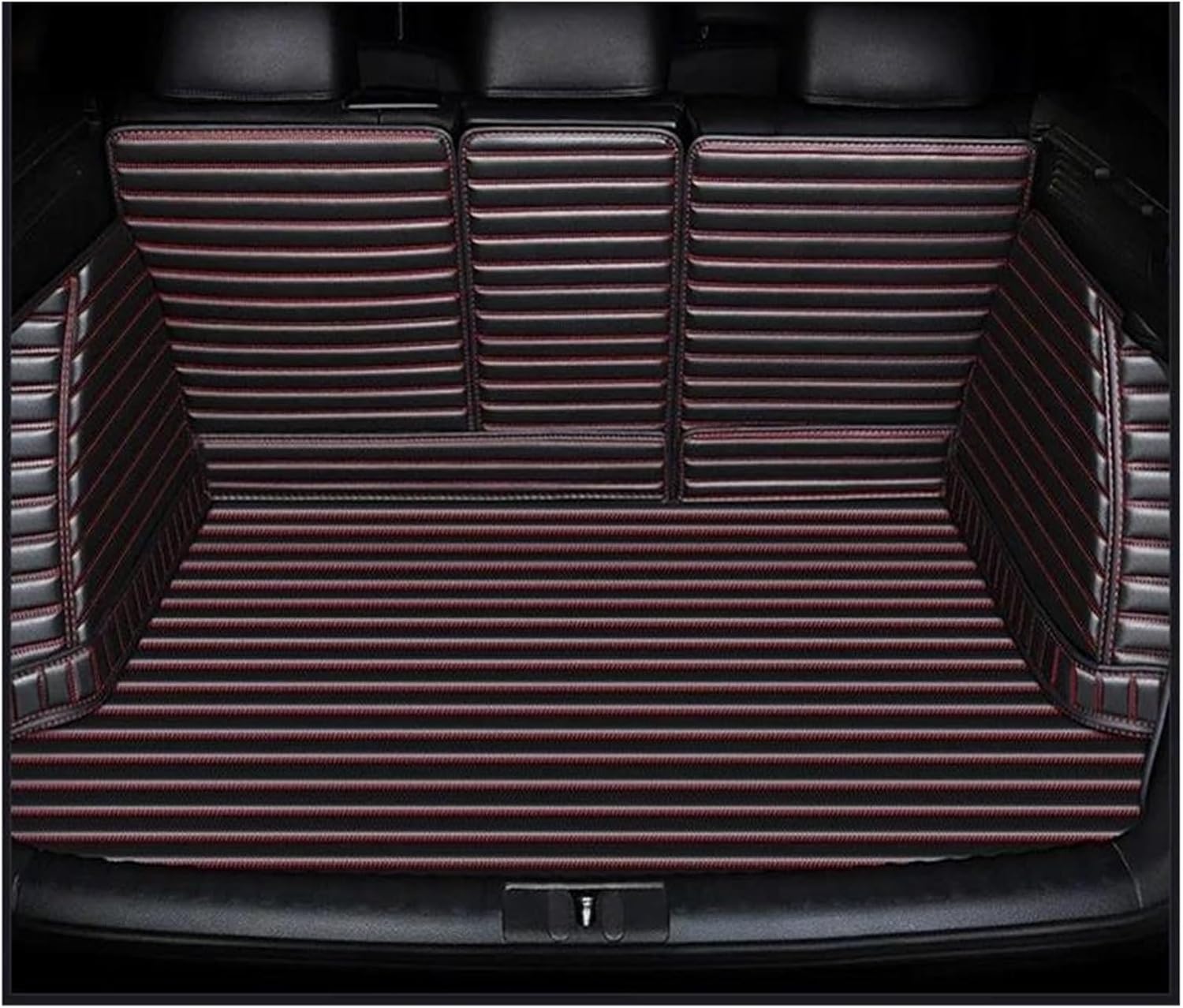 Car Boot Protector for BMW X4 F26 G02 X6 E71 F16 G06 Car Accessories Carpet Stripe 5D Full Coverage Trunk Mat Fully Surrounded Trunk Mat(Black)