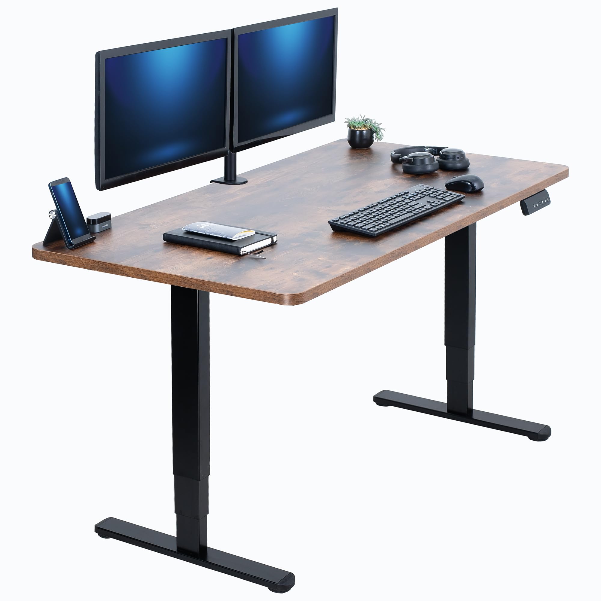 VIVO Electric 60x24 Dual Motor Sit Stand Desk 2B Series