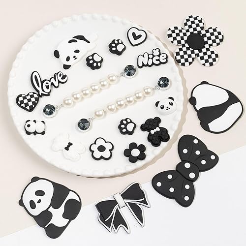 Miniatura 9 de Mon Carame Bolsa de playa de goma Accesorios Charms,Accesorios de goma para playa Totes,Colgantes de bolsa de flores de margarita