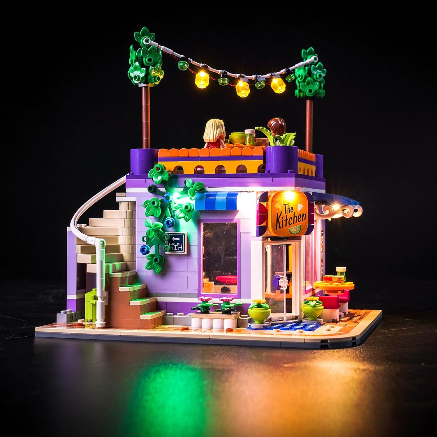 BrickBling LED Light Compatible with Lego Heartlake City Community Kitchen 41747 Building Toy Set Model Not Included, Creative Lighting Compatible with Lego 41747, Great Gift for Building Fans