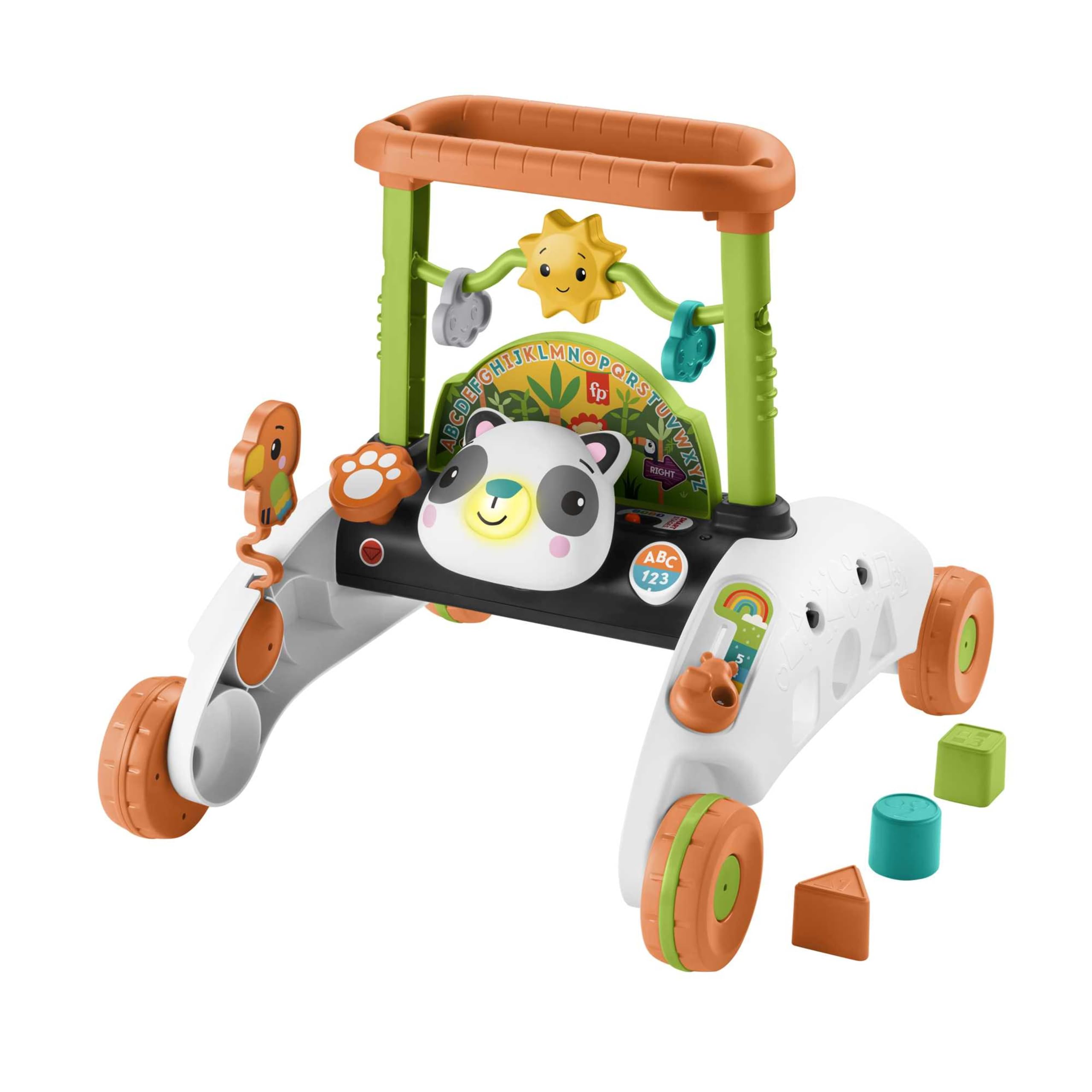 Fisher-Price 2-seitiger Panda-Lauflernwagen, Mehrsprachig