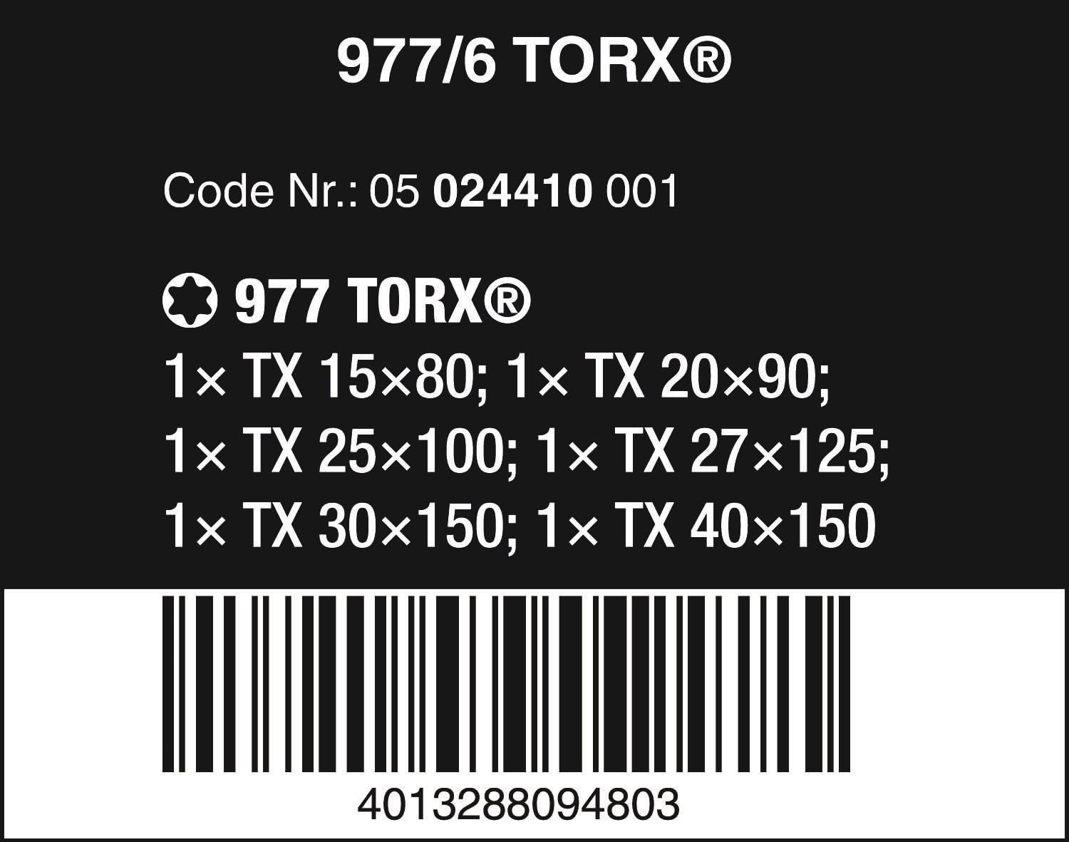 977/6 TORX Set