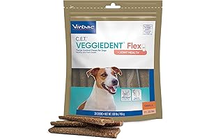 C.E.T. VEGGIEDENT Flex Tartar Control Chews for Dogs - Small