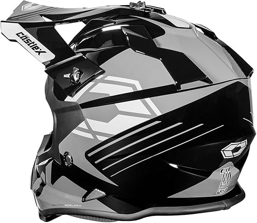 Vista 20 de Castle X CX200 - Casco Moto (negro mate, mediano)