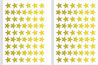 Vista 1 de 1080 UNIDADES de calcomanías de estrella doradas, calcomanías de estrella pequeñas, 20 hojas de calcomanías de estrella metálicas de aluminio