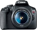 Canon EOS Rebel T7 DSLR Camera with 18-55mm and 75-300mm Lenses + Creative Filter Set, EOS Camera Bag + Sandisk Ultra 64GB Card + Cleaning Set, and More (Renewed)