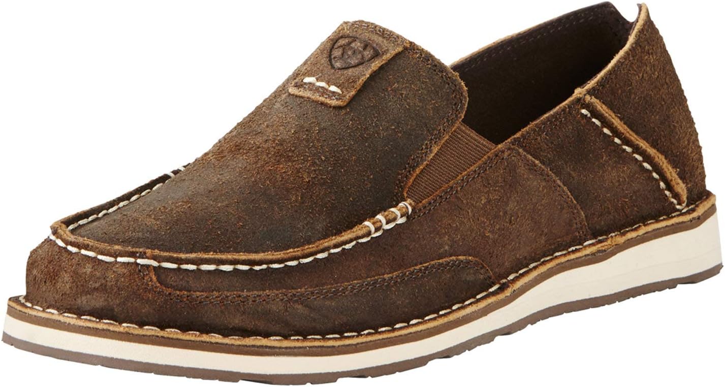 mens casual leather slip ons