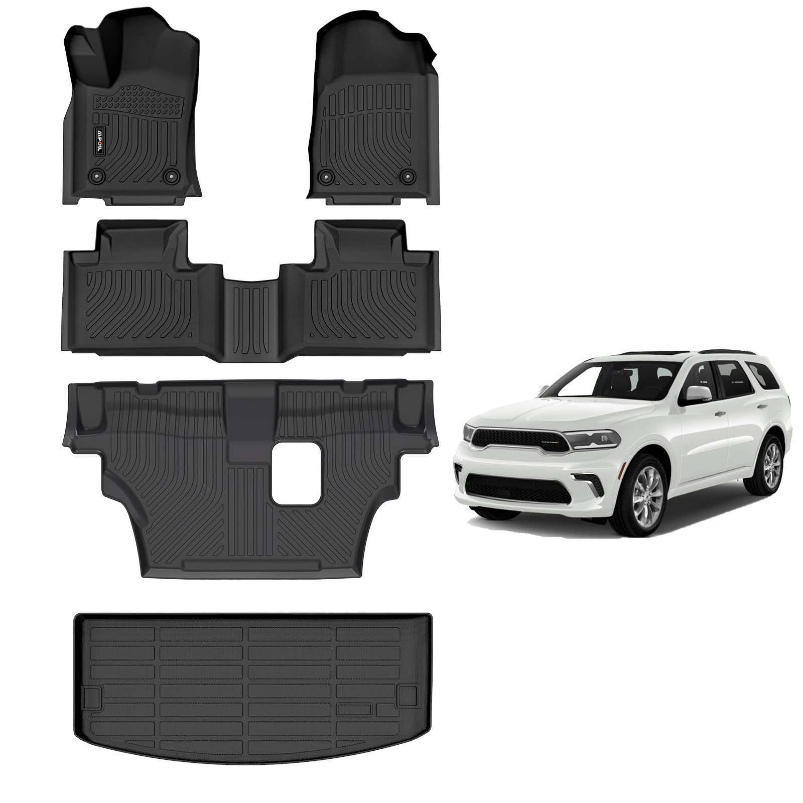 AIPOIL Durango Full-Set Floor Mats (2016–2025)