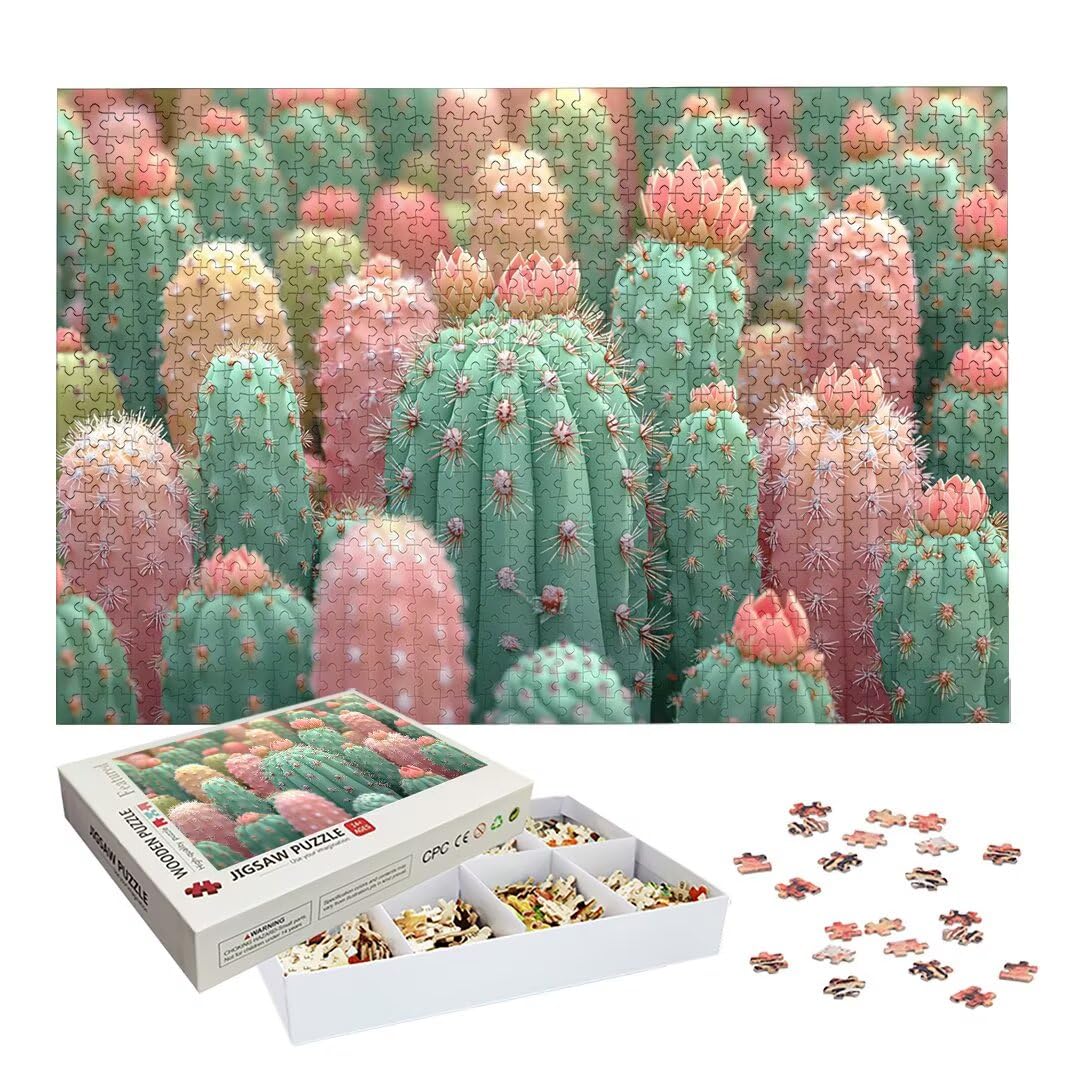 Puzzle Cactus, Puzzle 2000 Pièces Adultes, Puzzles pour Décor Murale -2967