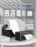 vretti Imprimante d'étiquettes USB,Imprimante Thermique Ttiquette 4X6 | pour Colis et Petites Entreprises à Domicile, Compatible avec Mac, Windows, Colissimo et UPS,avec Papier Intérieur, USB - 5