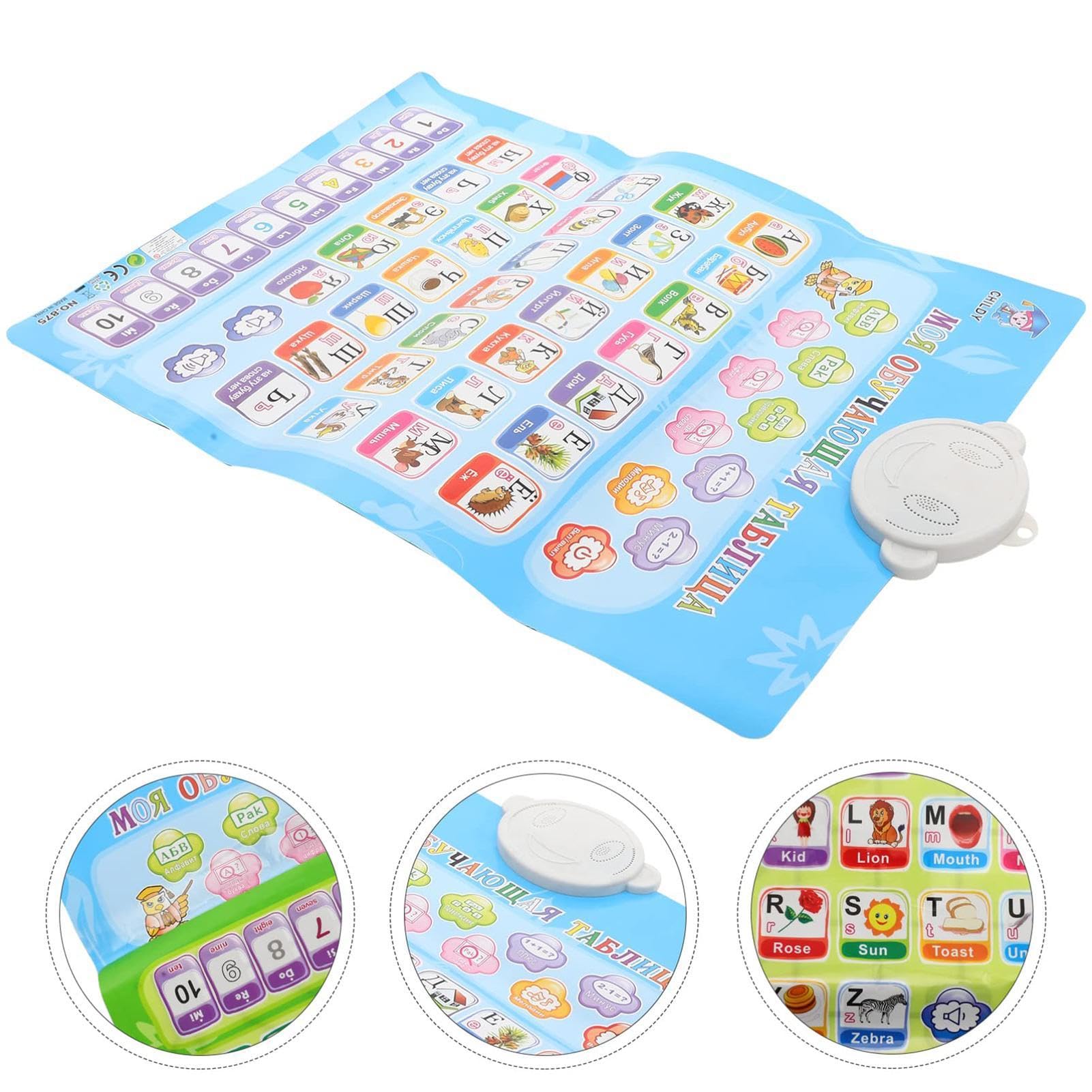 Poster dell'alfabeto russo Educazione precoce libro di apprendimento russo puzzle per studenti bambini