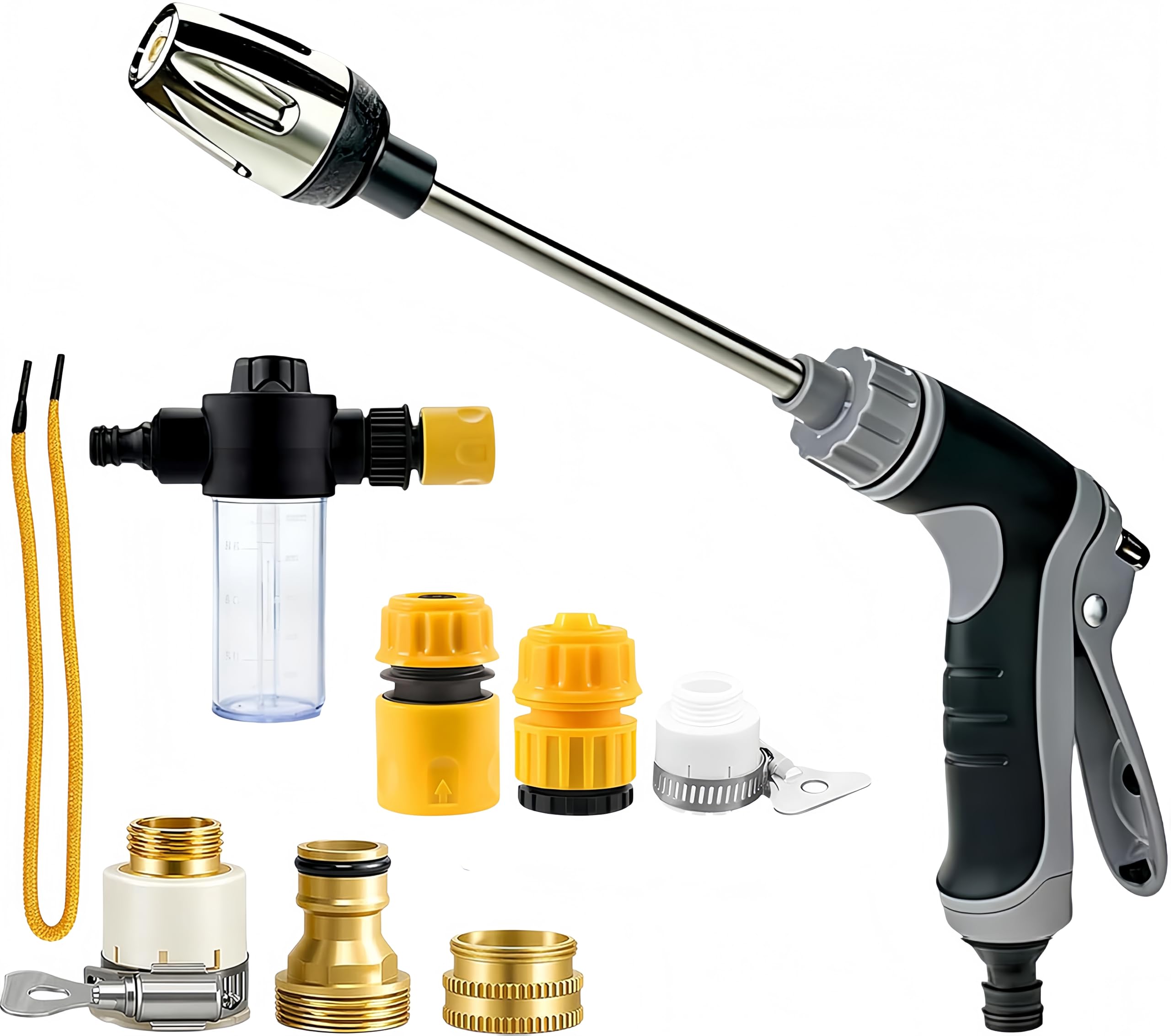 Photo 1 of *** FOR PARTS ONLY/ MISSING PIECES** Aquoxis Pressure Washer Gun, Cordless Power Washer, Durable Stainless Steel, 360° Rotating for Three Spray Modes, Universal Compatibility