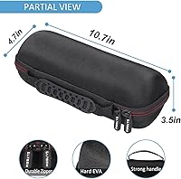 Vista 5 de LTGEM - Carcasa rígida de EVA para altavoz Bluetooth Bose SoundLink Revolve or Revolve (Serie II) con bolsillo de malla, color negro