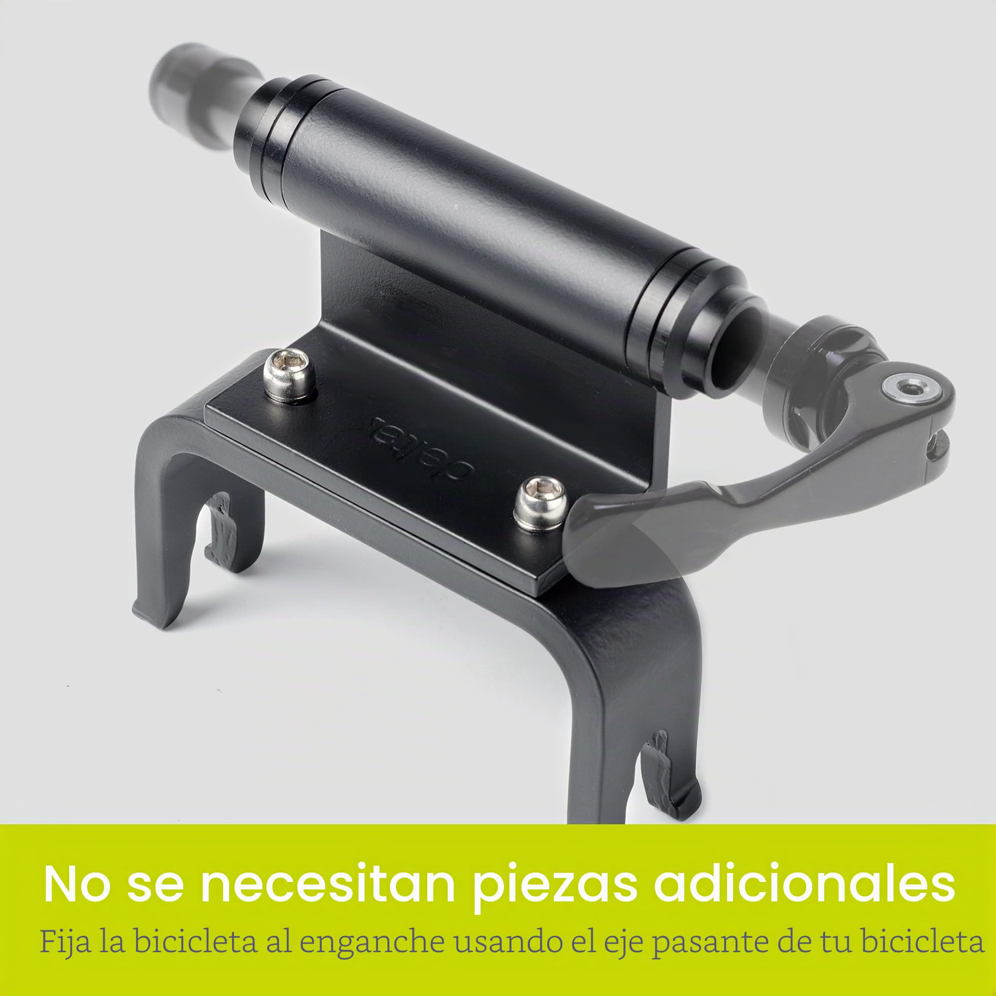 Delta Enganche de Bicicleta para Ejes, Negro, 12/15 mm