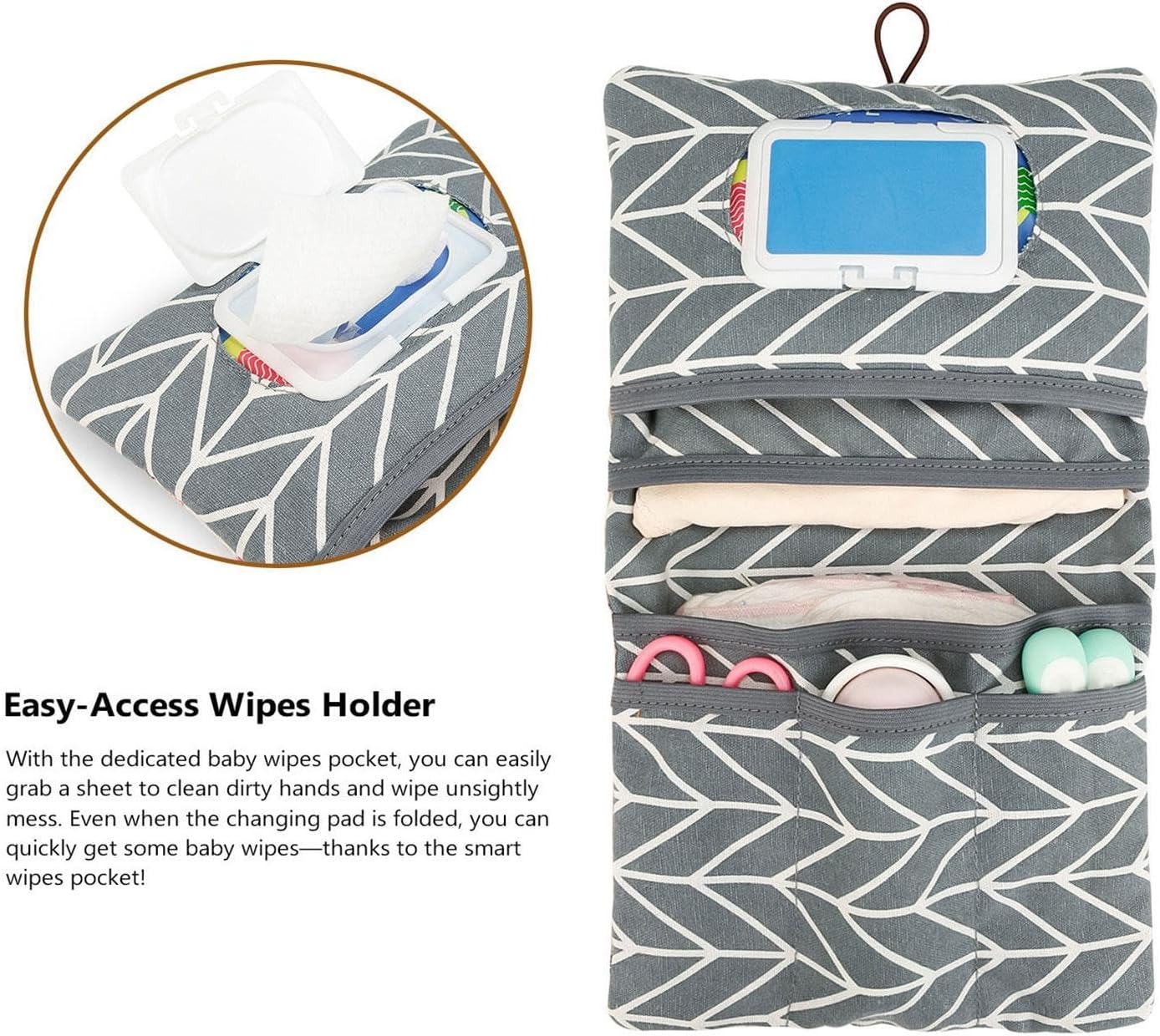 Diaper Bag Organizer Pouches | Multipurpose Diaper Bag Foldable Pouch,Large Capacity Organizer Reusable Tote for Wipe