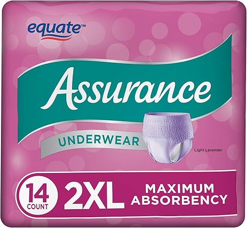 Assurance - Ropa interior protectora de máxima absorción para mujer, 2XL, 14 unidades
